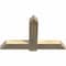 Ekena Millwork Eugene Rough Sawn Timber Gable Bracket, Douglas Fir, 48"W x 30"H x 4"D x 6"F, 15/12 Pitch GBW048X30X0406EUG00RDF - alternate 3